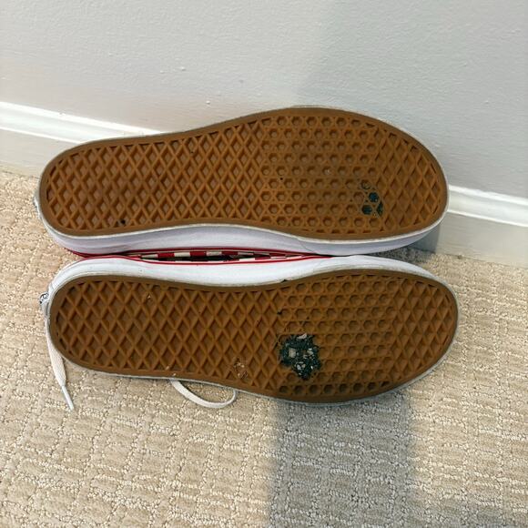 Vans Mens Old Skool Primary Checkerboard Racing Red White Shoes Size 10.5 Skater - Picture 6 of 7